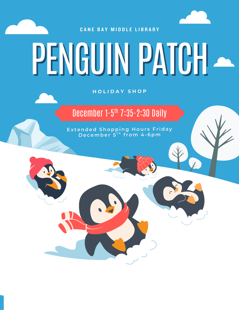 🎄🧸 Penguin Patch Holiday Shop is OPEN! 🧸🎄 Our Penguin Patch Holiday Shop is officially open this week, December 1st-5th, in the Media Center! 🏫✨ 🕒 Shop hours: 7:35 AM - 2:30 PM daily 🎉 Extra hours Friday, Dec 5th during the Winter Wonderland Festival! ⛄️ This is a fantastic opportunity for students to pick out thoughtful gifts for friends and family—all at affordable prices! 🎁💝 Prices range from just $0.50 to $15, so everyone can find something special without breaking the bank! Let your child experience the joy of giving and shopping independently! 🎅🤶 Don’t miss out—visit the Penguin Patch Holiday Shop this week! 🦔🎄 #HolidayShopping #PenguinPatch #WinterWonderland #AffordableGifts #StudentShoppers