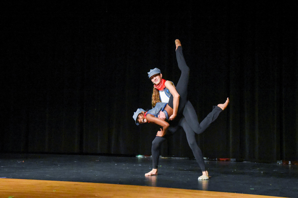 students dancing