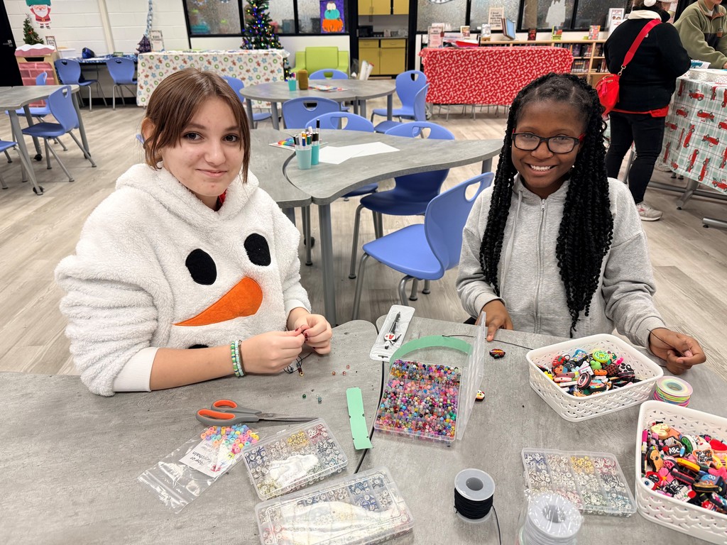 Students participating in a fun holiday workshop