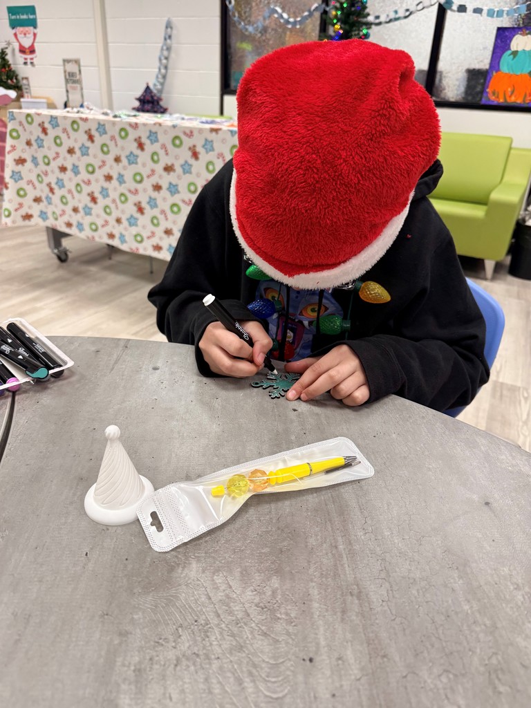 Students participating in a fun holiday workshop