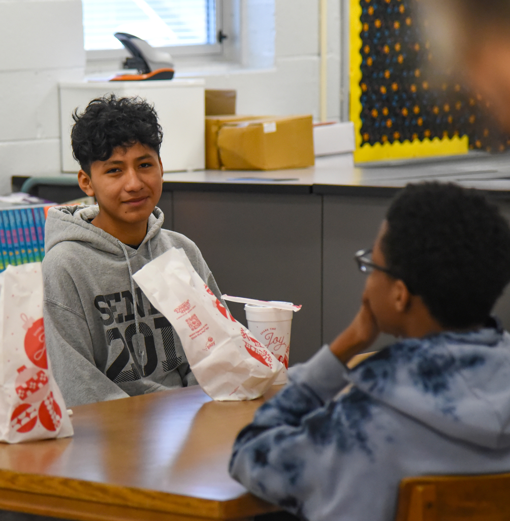 students with Chic-fil-a
