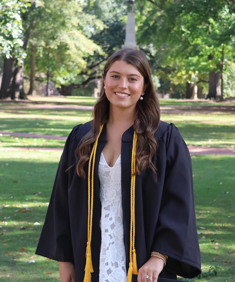 Ms. Caroline Ballentine in Gown for Graduation from USC.