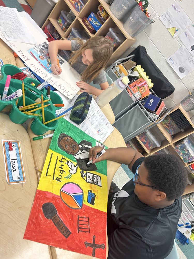 original designs were made on the posters.