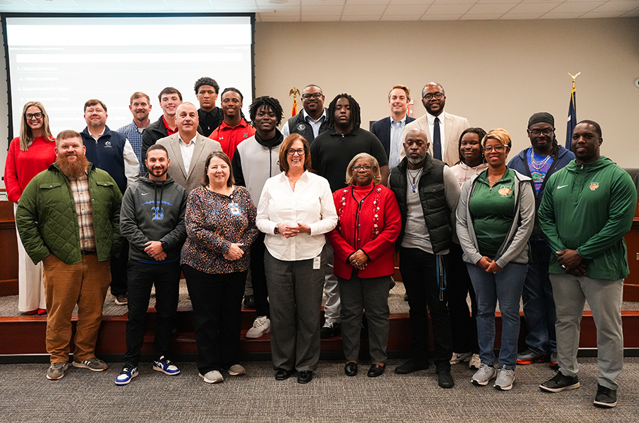 BCSD Shrine Bowl selections with board members