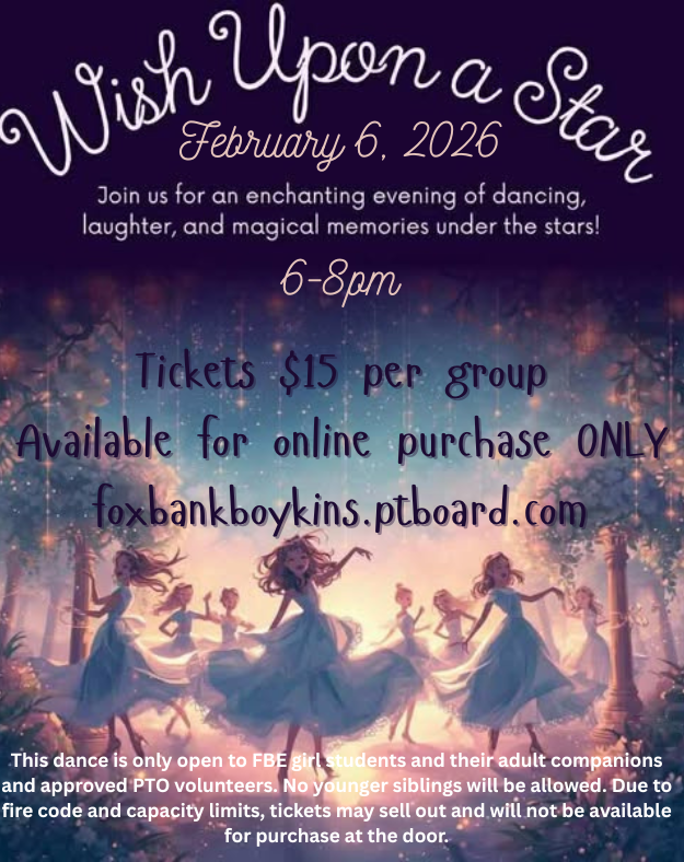 Wish upon a Star Sweetheart 2026 Dane 2-6-26 6-8  Must purchase a ticket to attend.  