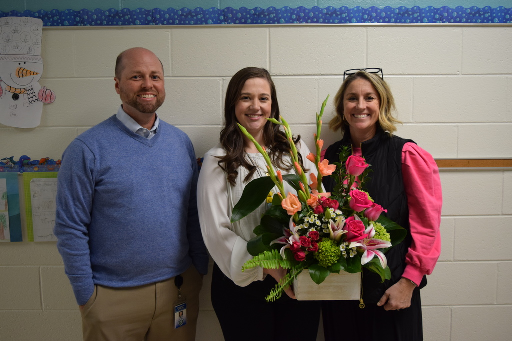 Principal, Dr. Eddings. Mrs. Parks, 2nd grade Teacher. Mrs. Bauer, Assistant Principal.