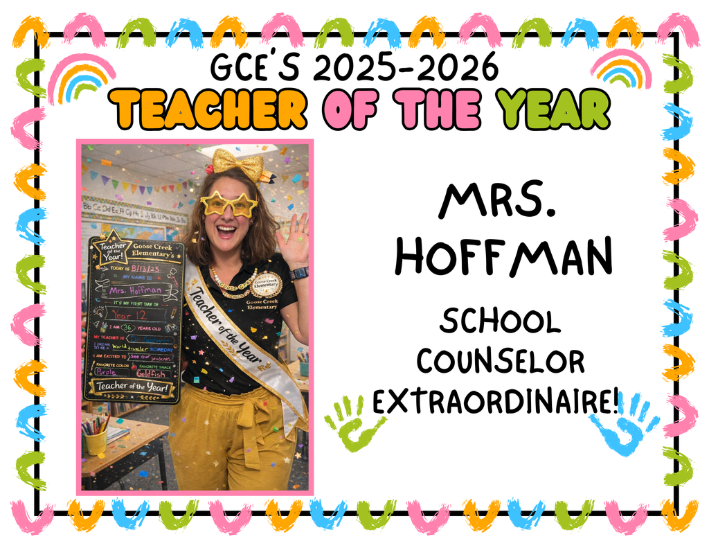 Mrs. Hoffman 2025-2026 Teacher of the Year
