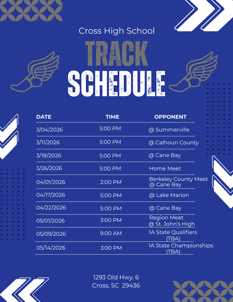 2025-2026 Track Schedule