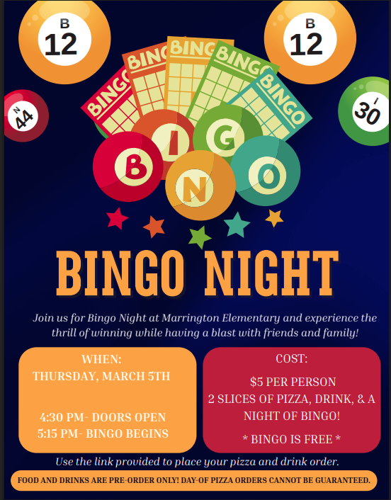Join Us For Bingo Night!