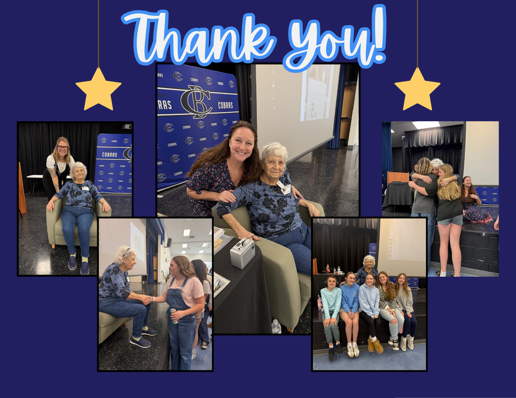 Last Friday, our 8th grade students had the incredible opportunity to hear from Waltraud Georgine “Ms. Gina” Rose Weigert (now Kane), a Holocaust survivor of the Dachau concentration camp. Alongside her moderator, Mary Huffman, Ms. Gina shared her personal experiences and meaningful family artifacts, bringing history to life in a powerful and unforgettable way. We are deeply grateful to Ms. Gina and Mary for spending the morning with our students and for sharing such an important story. Thank you for helping us honor history and inspire the next generation.