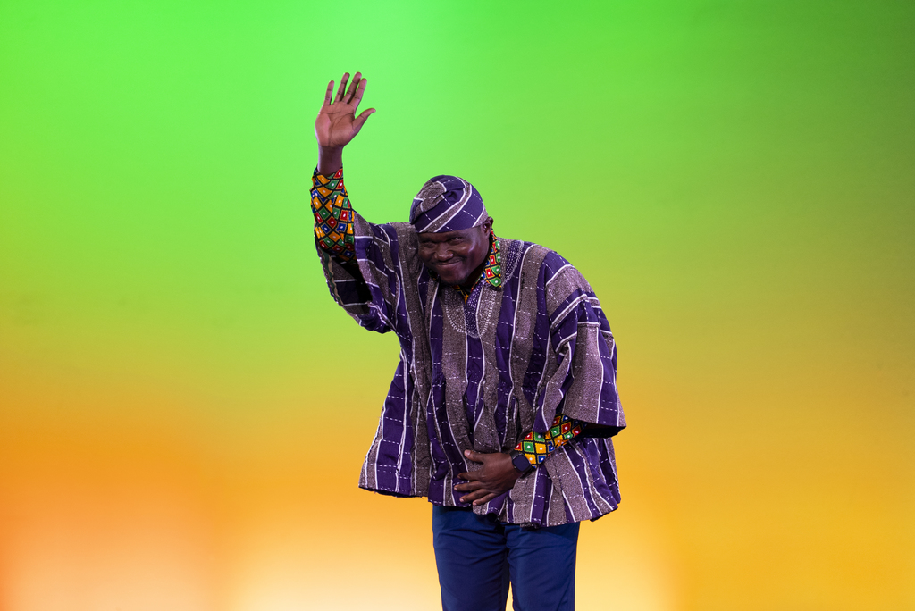 staff in fashion show