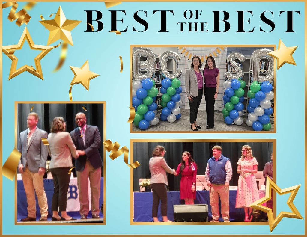 Mrs. Hoffman was recognized as Teacher of the Year at the board meeting last night.