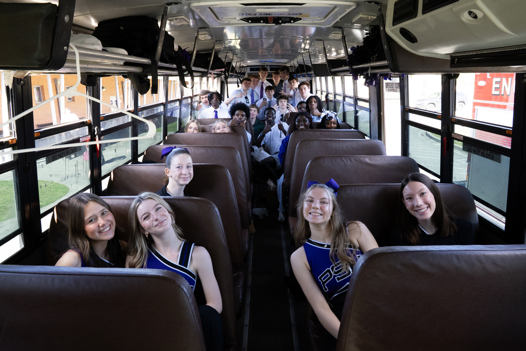 basketball team on bus