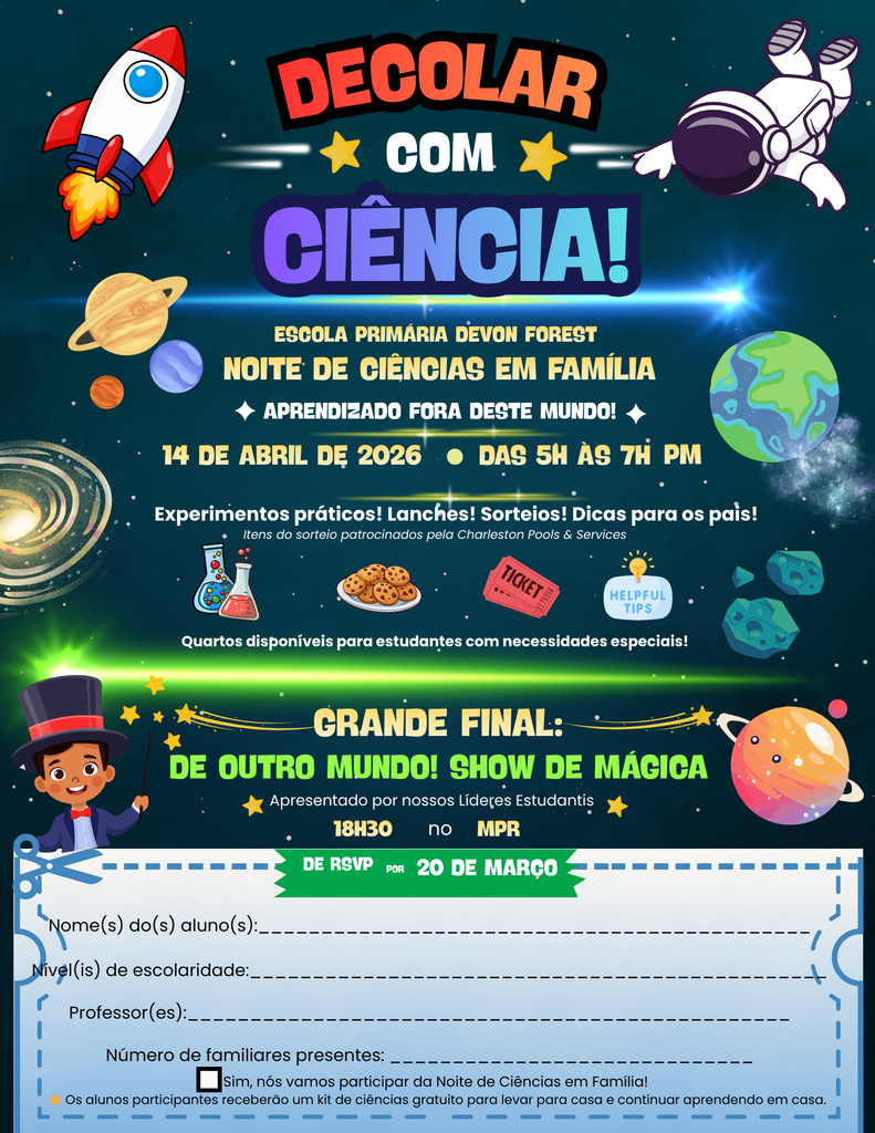 Blast Off With Science (Portuguese (Brazil))