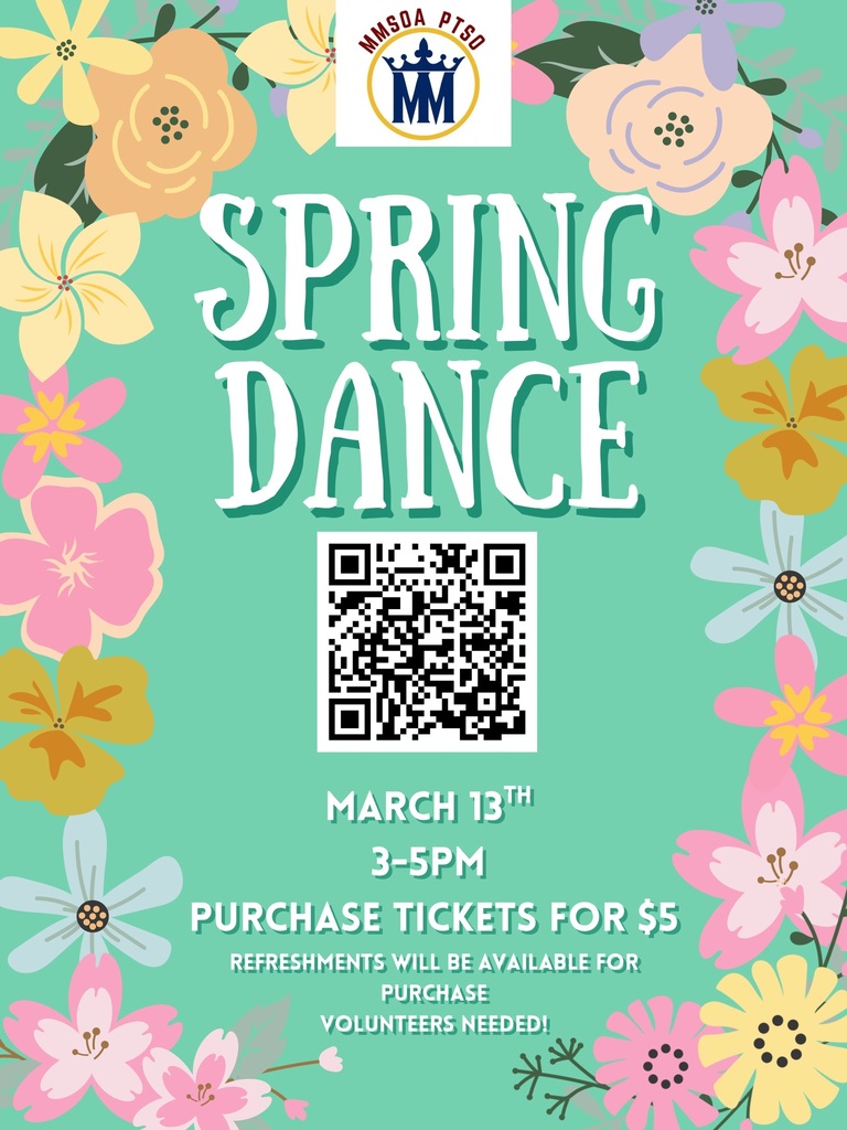 MMSOA Dance Friday March 13 from 3p-5p
