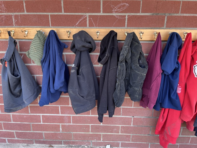 outside under the awning