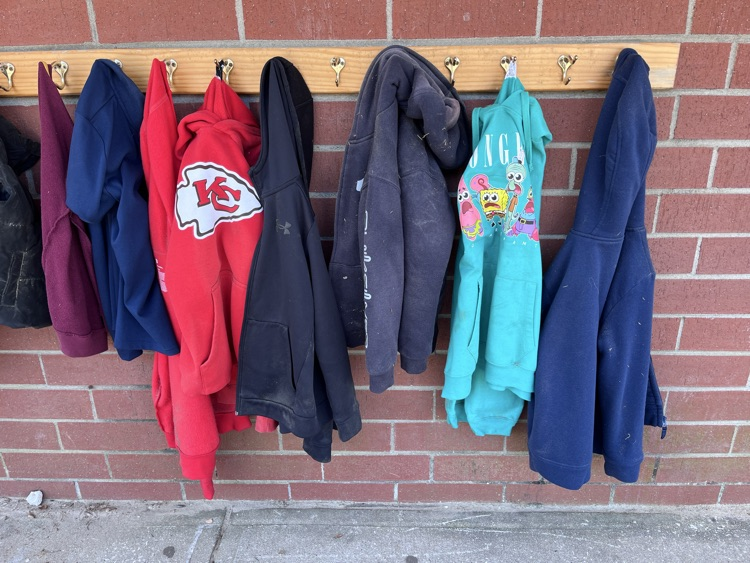 outside under the awning