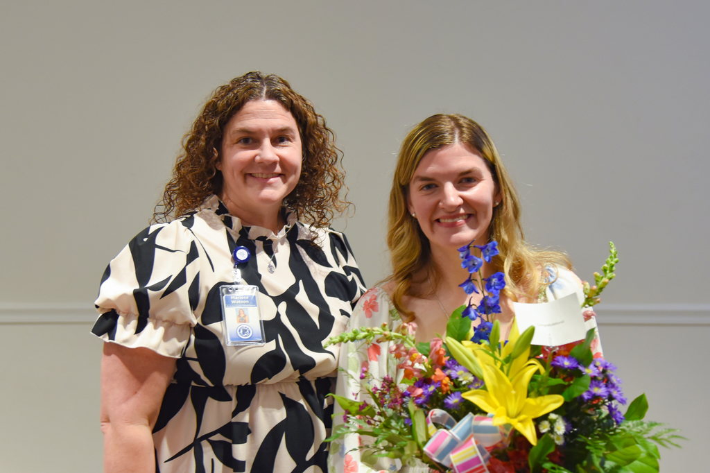 Meagan Brooks and Principal Watson