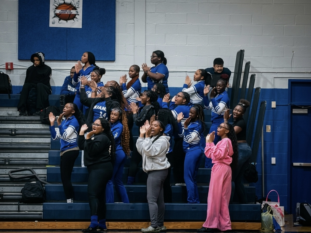 Cross High cheerleaders