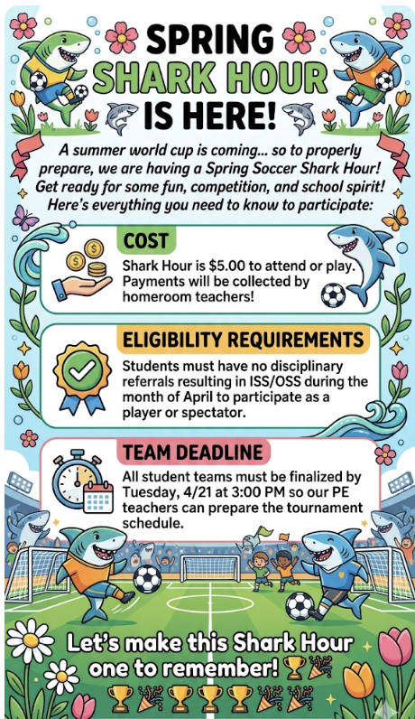 Spring Soccer Shark hour!