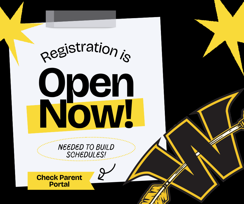 Returning student registration for the 2026-2027 school year is now open.  All students must have a completed registration each year.  Early registration helps us prepare schedules, staffing and assign transportation as requested.  This process is completed utilizing your Parent Portal account.  If you do not have a Parent Portal account or cannot access it, please contact our school for assistance. 