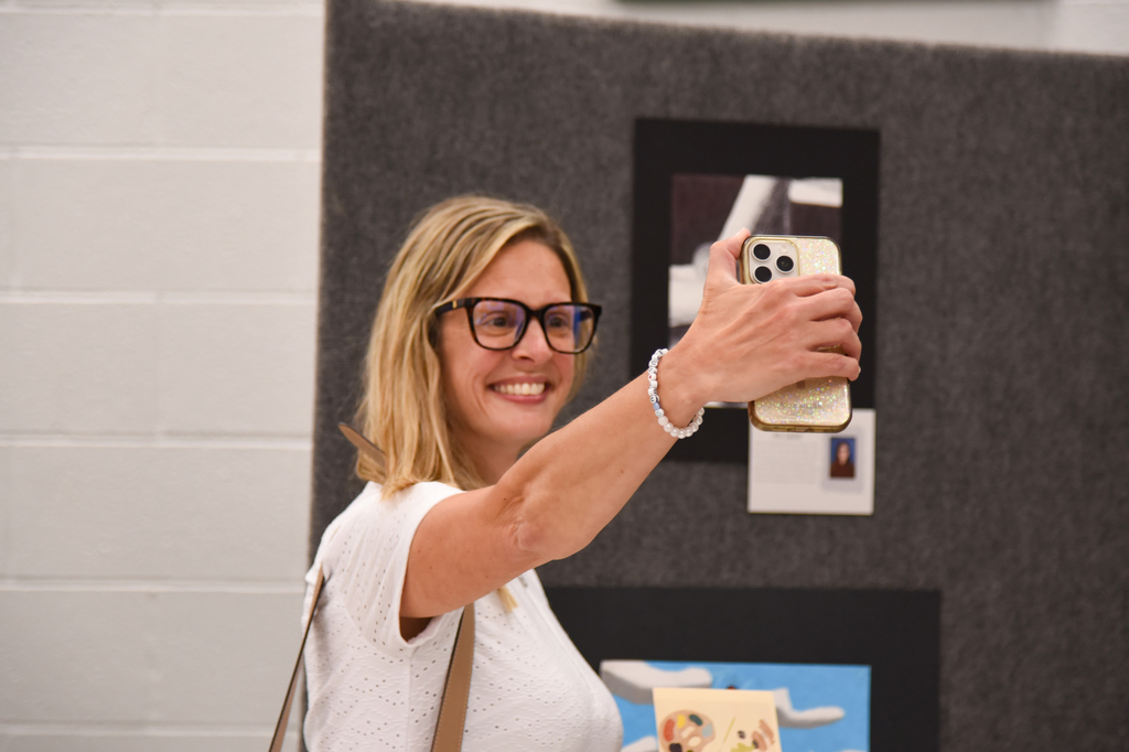 Board member Angelina Davenport taking a selfie