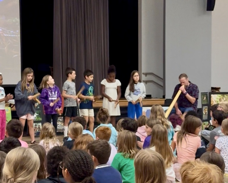 students on stage 