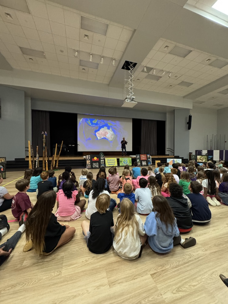 students watching performance 