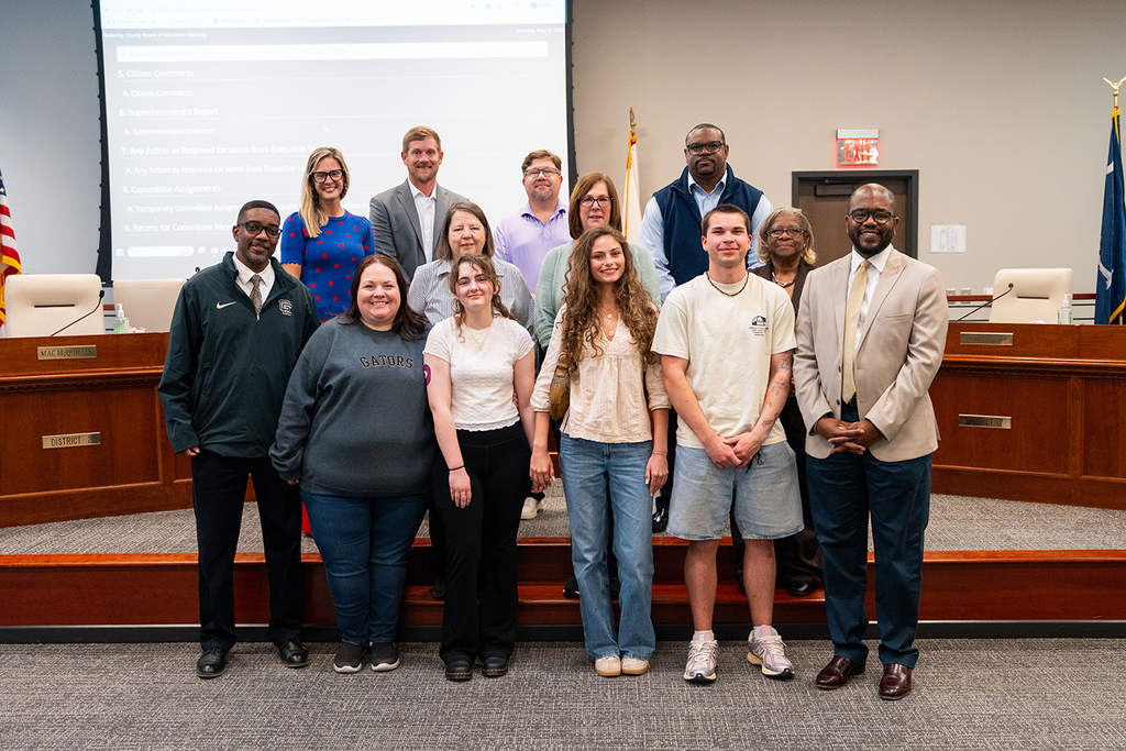Goose Creek High Beta State Champions with the BCSD School Board