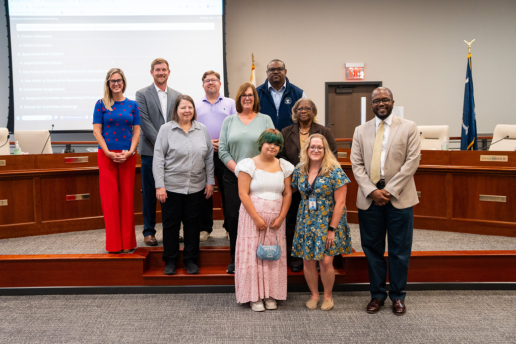 Cane Bay High Beta State Champions with the BCSD School Board