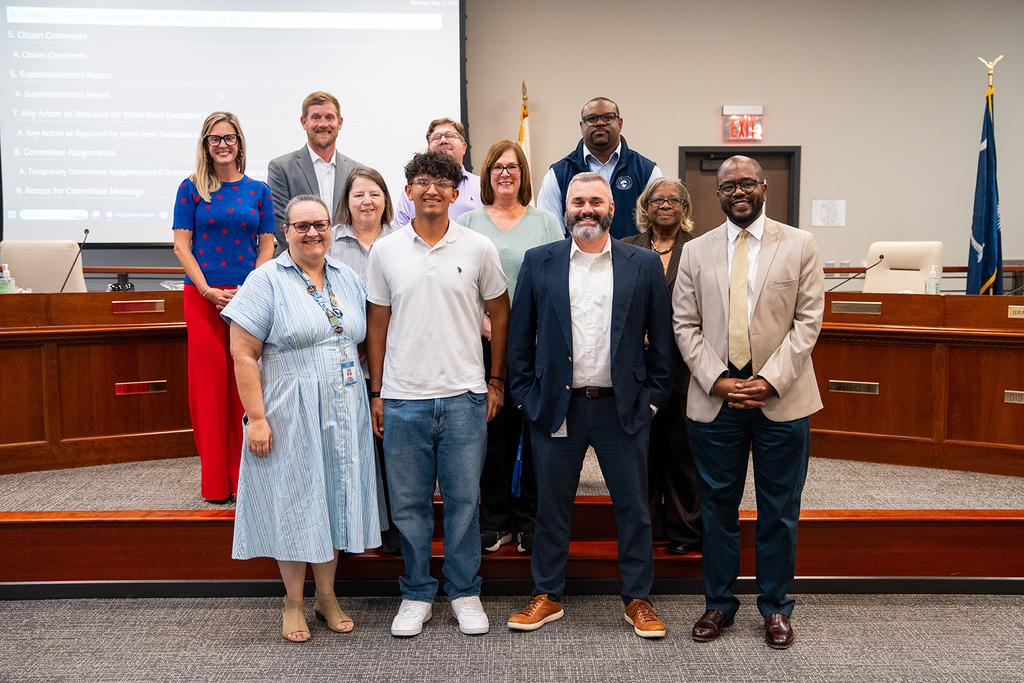 Stratford High Beta State Champions with the BCSD School Board