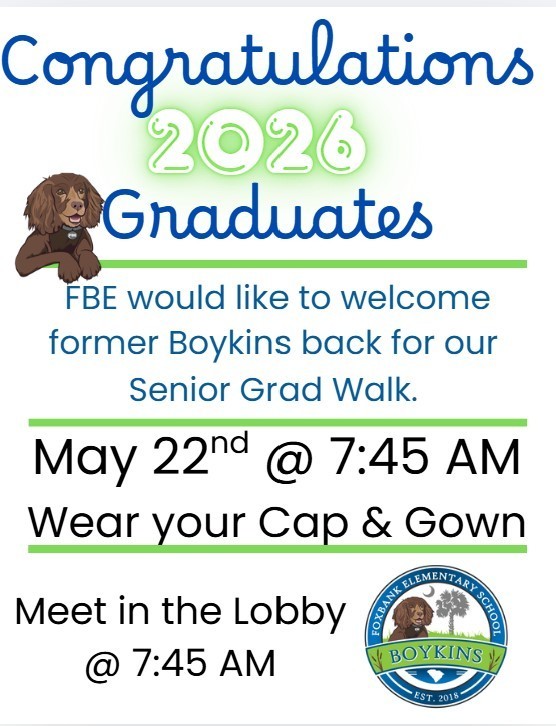 Foxbank Elementary Grad Walk Information