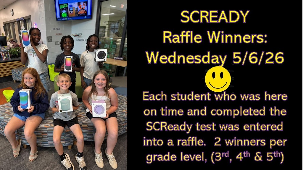 Winners from Day 2 of testing raffle