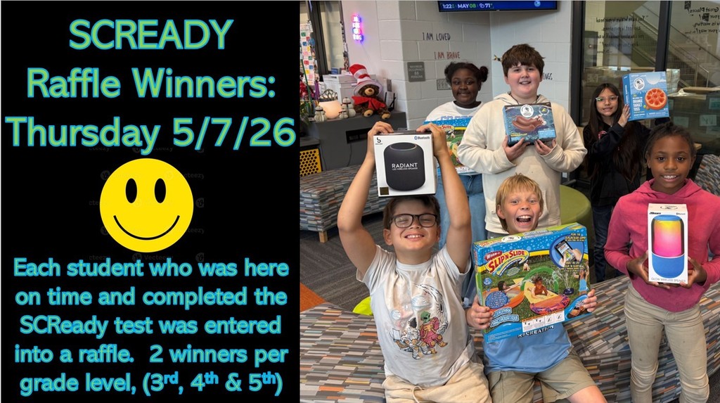 Winners from Day 3 of testing raffle