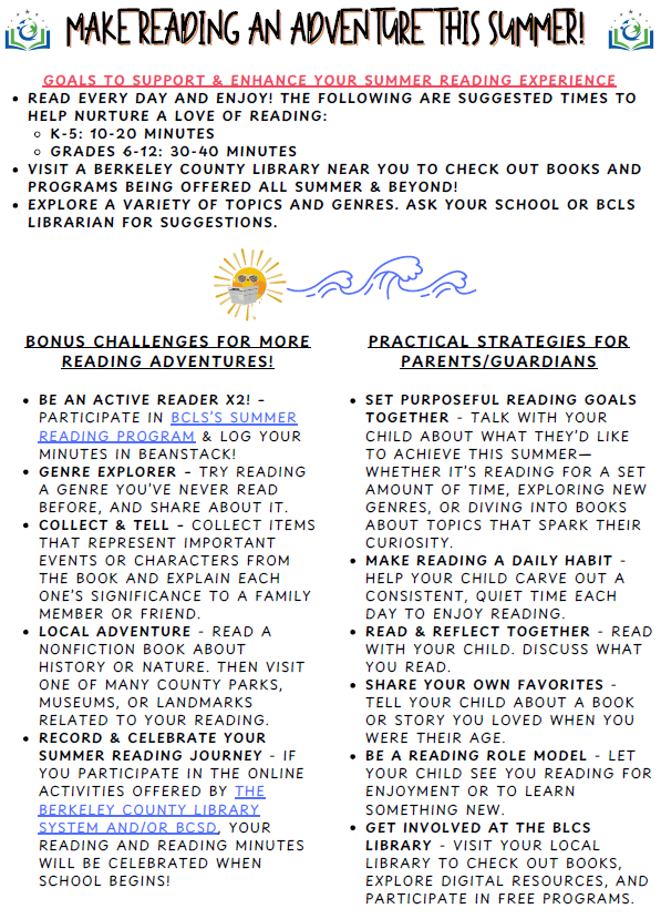 summer reading information