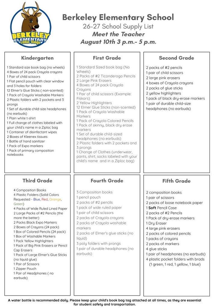 Supply List