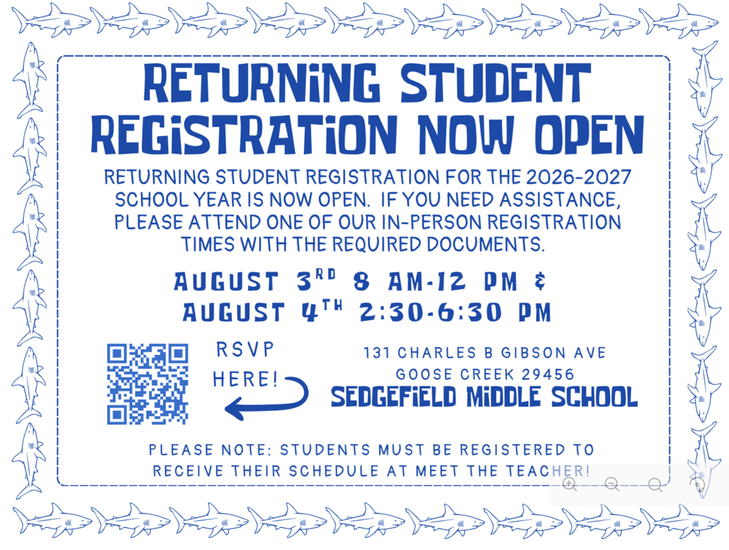 Returning Student Registration Now Open!