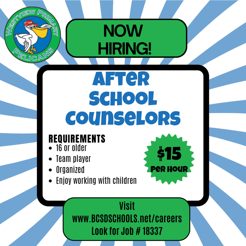 Now Hiring! After School Counselors at WVP!