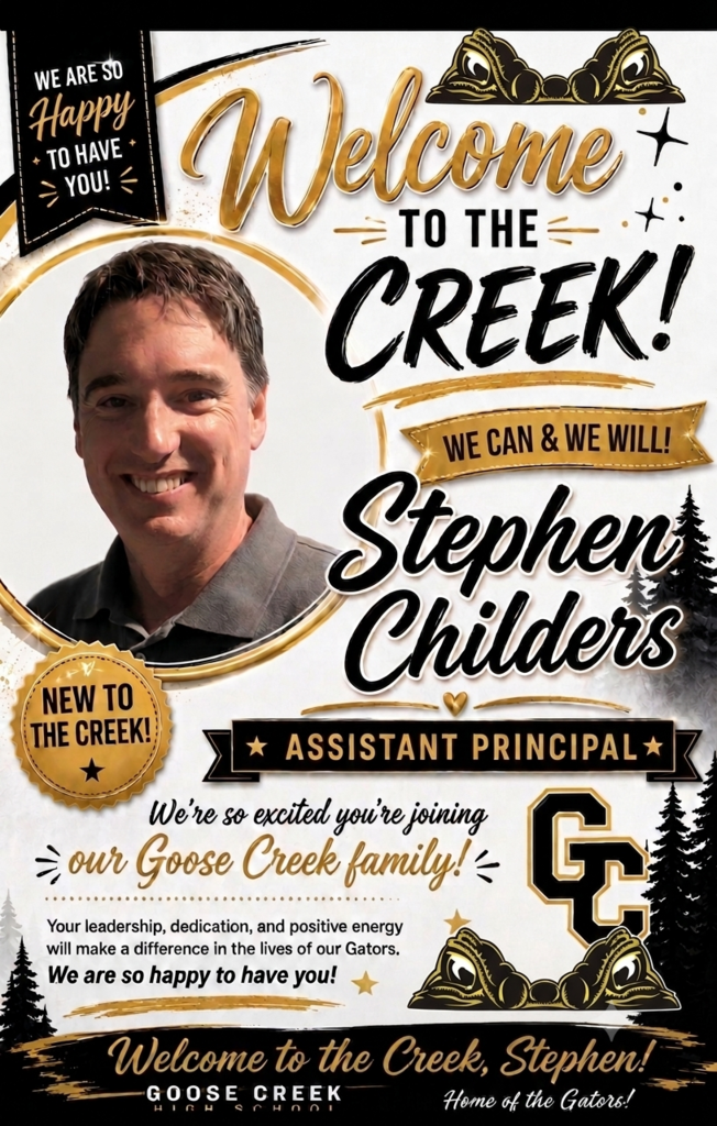 Welcome to The Creek Mr. Childers! 