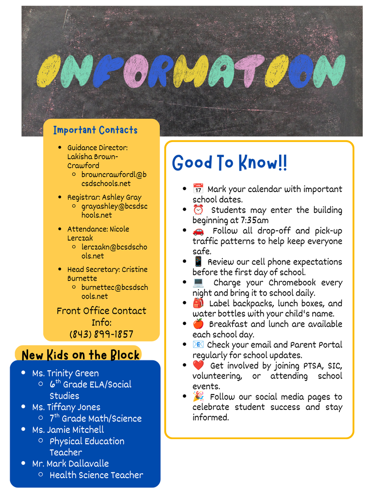 🐍💙 The August Cobra Nation Newsletter Has Arrived! 💙🐍 The countdown to an amazing school year is on! Our August Cobra Nation Newsletter is packed with everything you need to prepare for a successful start to the 2026–2027 school year. Inside you'll find: 📅 Important August dates and upcoming events 🏫 New Student Orientation & Meet the Teacher information 🎒 General school supply list 📚 Back-to-school reminders and helpful tips 👋 Meet our newest Cobra staff members 📣 Important contact information and school updates Be sure to take a few minutes to read through the newsletter so you're ready for the first day of school on August 12! 📖 View the August Newsletter here: Here's to a fantastic year of learning, growth, and Cobra Pride! One School. One Community. One Cobra Family. 🐍💙