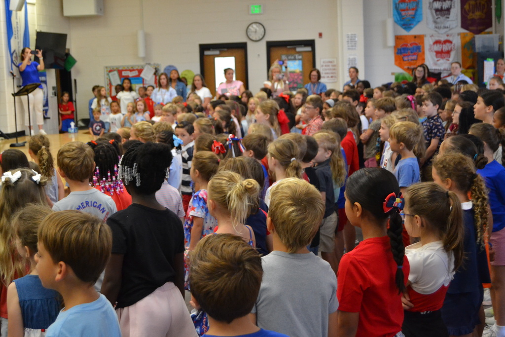 Students singing