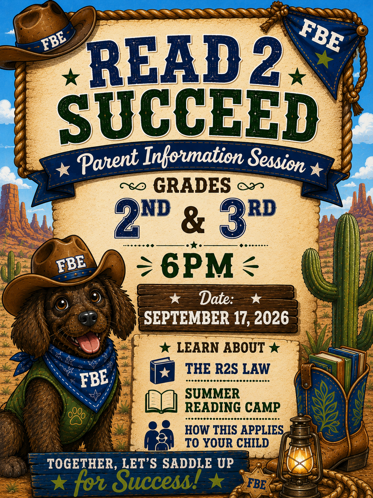 A poster for a Parent Information Session on September 17, 2026. It features a dog in a cowboy hat and bandana.