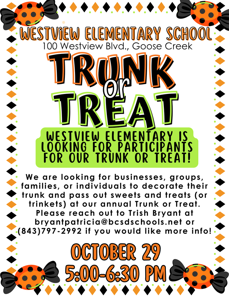 WVE "Trunk or Treat" Flyer