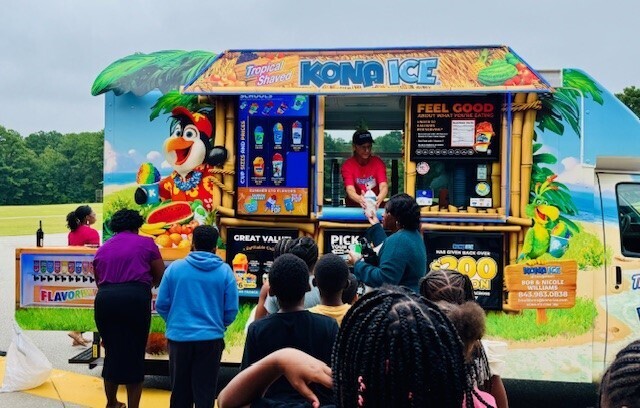 Kona Ice is back Thursday.  Pre-Pay only online!