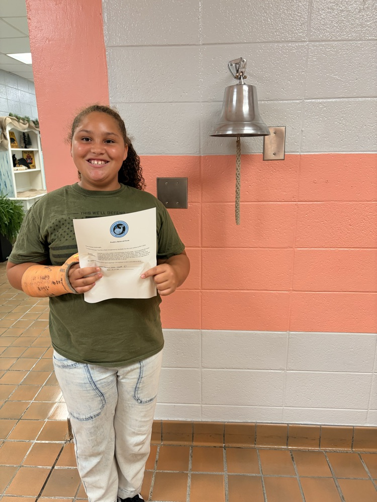 Picture of Student earning a Positive Referral