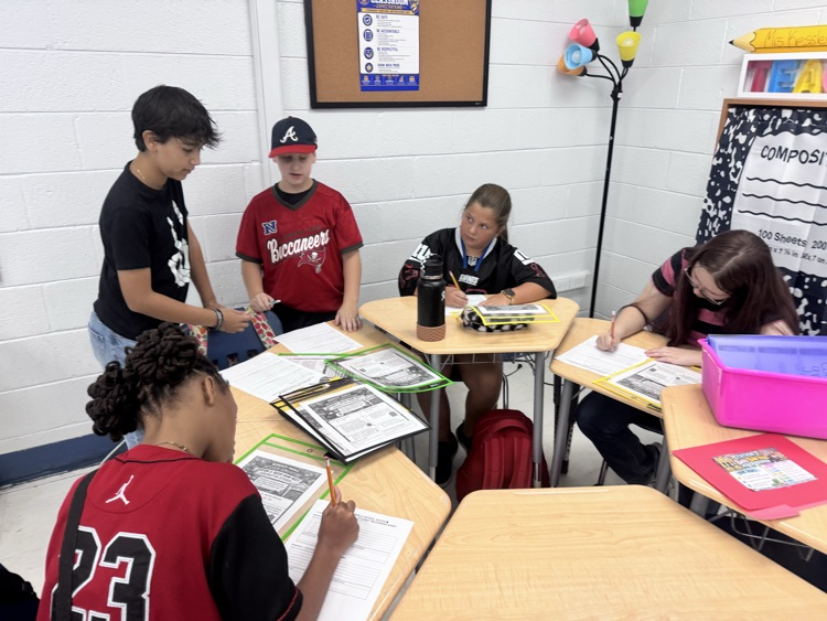 Students were in the focus zone of figuring out what they thought the correct application would be! They took turns explaining their thinking and how they solved the problems!