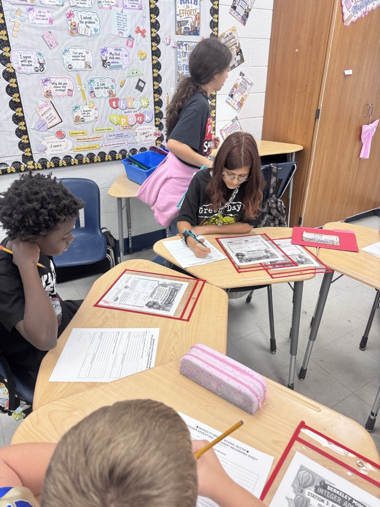 Students showed they could make good choices and maintain their focus as they did different stations simultaneously!