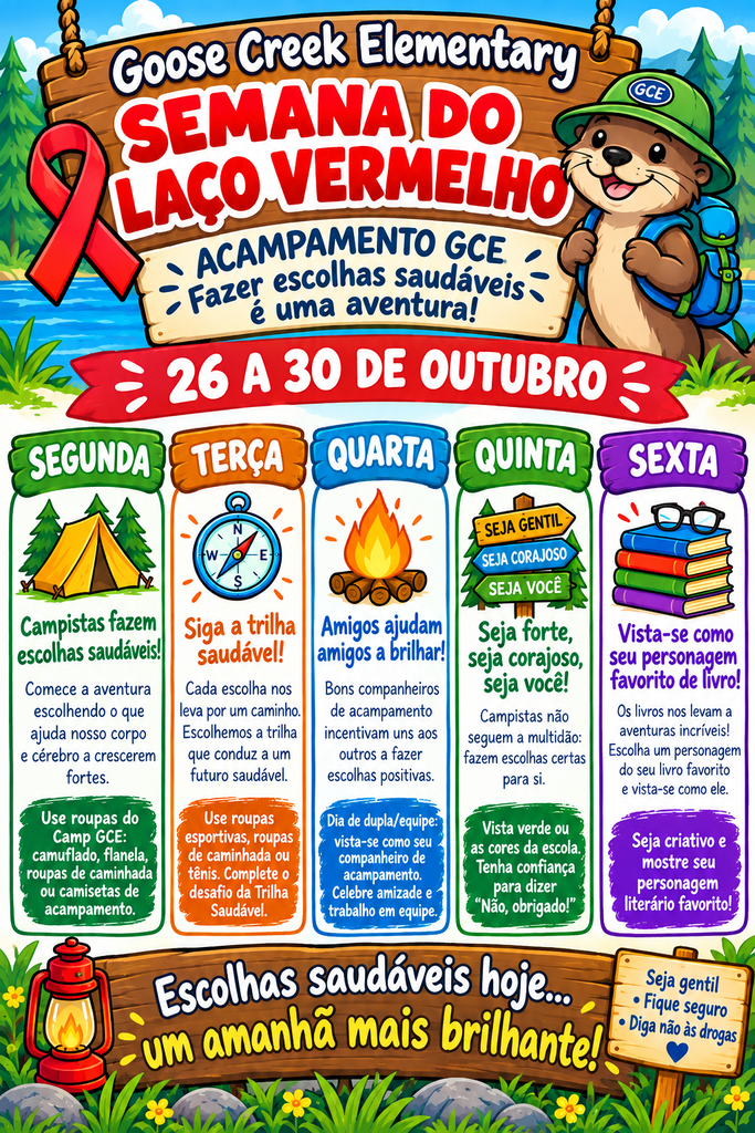 Red Ribbon Week Portuguese