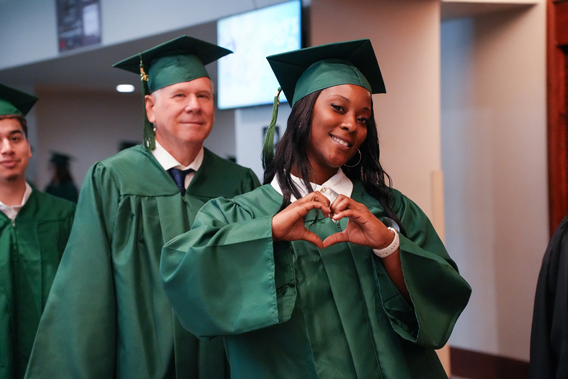 brittany forming heart hands