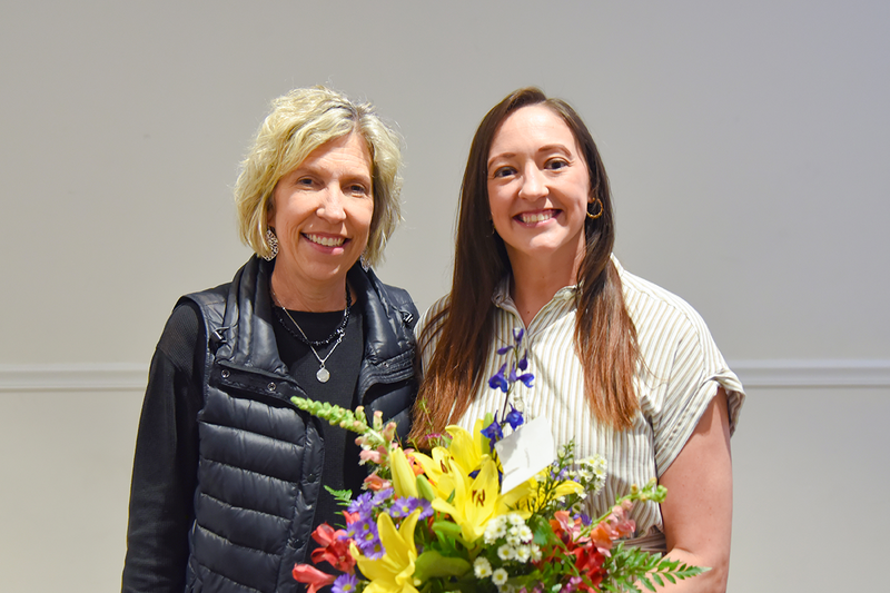 Principal Mitchum and Megan Fitzgerald